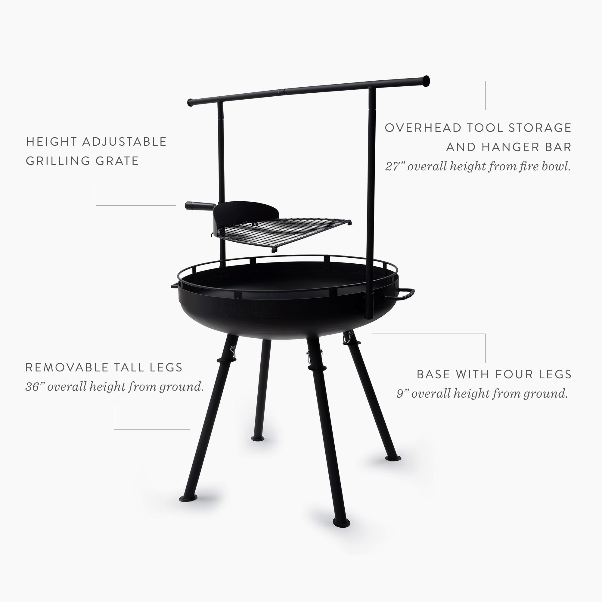Cowboy Fire Pit Grill - 30&quot;